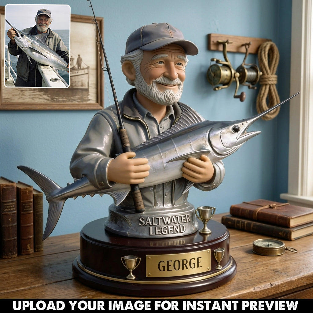 Fishing Legend - Personalized Fishing Custom Shaped Acrylic Plaque