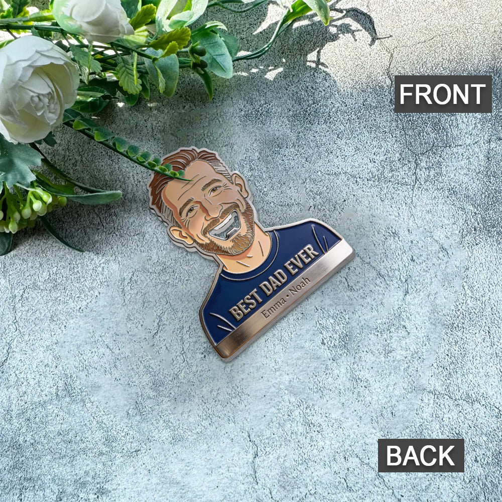 Funny Dad Papa Opener - Personalized Father Bottle Opener
