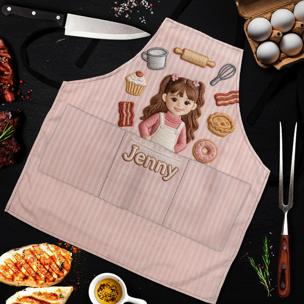 Custom Any Photo - Personalized Kid Apron With Pockets