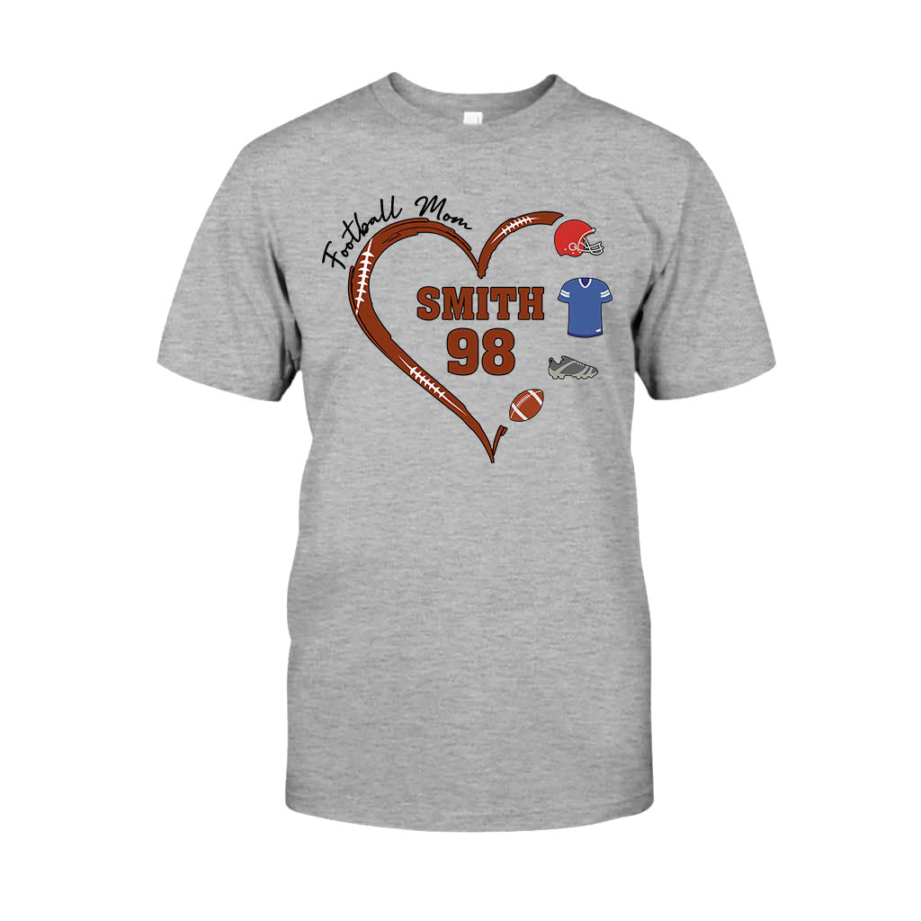 Football Mom - Personalized Football T-shirt And Hoodie