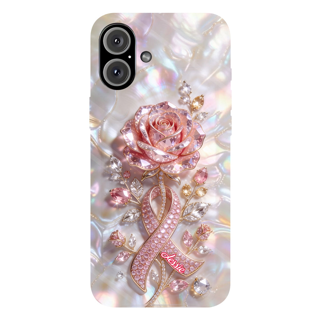 Faith Hope Love - Personalized Breast Cancer Awareness Full Print Phone Case