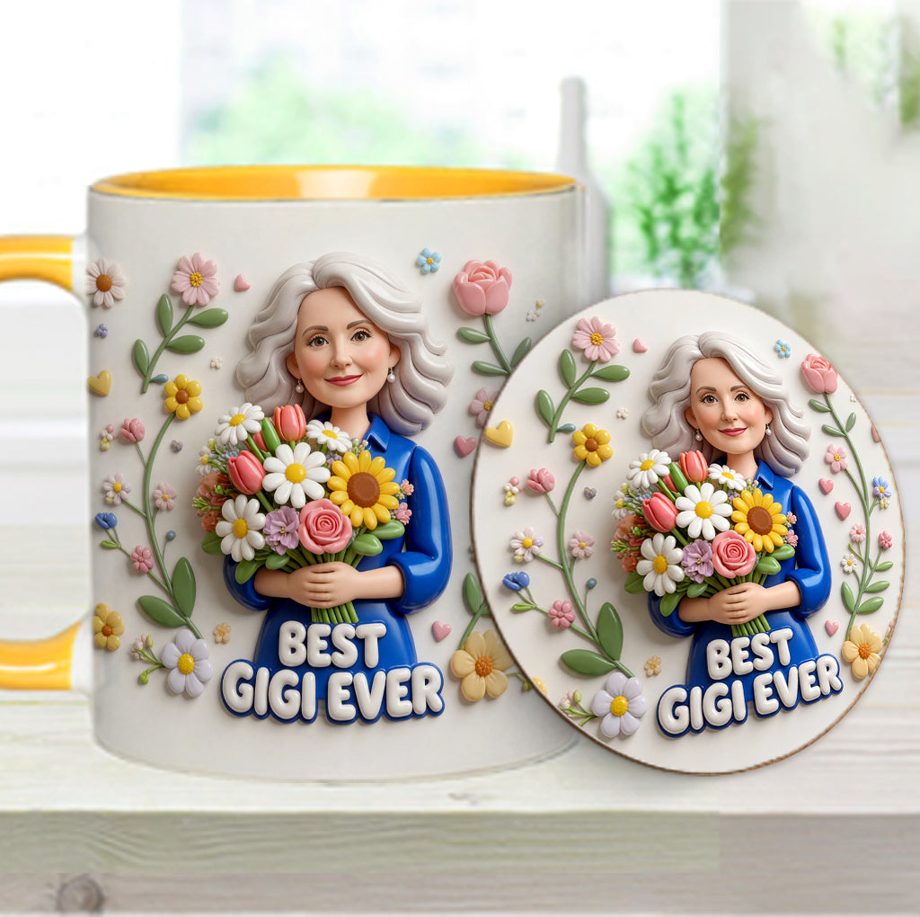 Custom Any Photo - Personalized Mother Accent Mug & Coaster