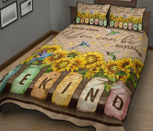 In A World Where You Can Be Anything Autism Awareness Quilt Set 0622