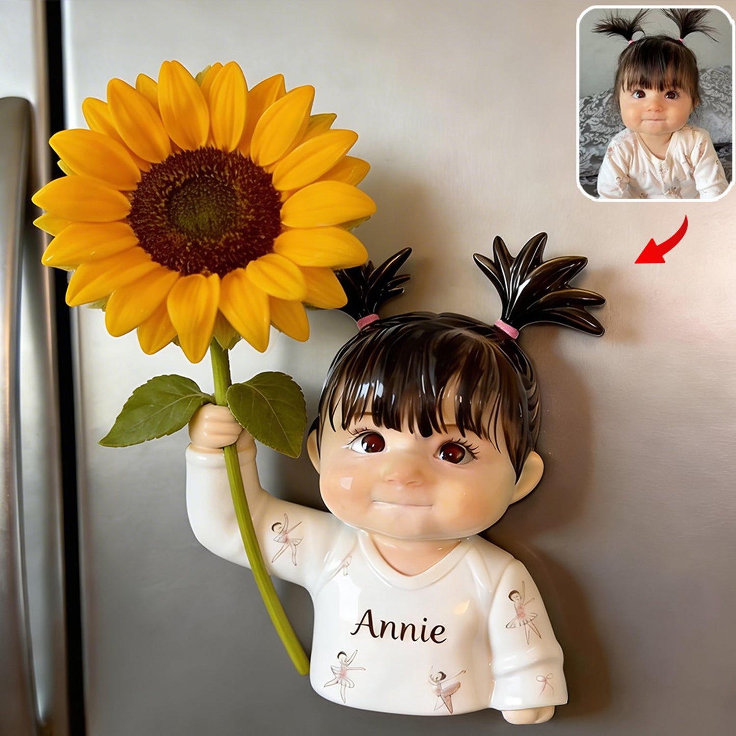 Blooming Joy - Personalized Kid Magnetic Flower Vase