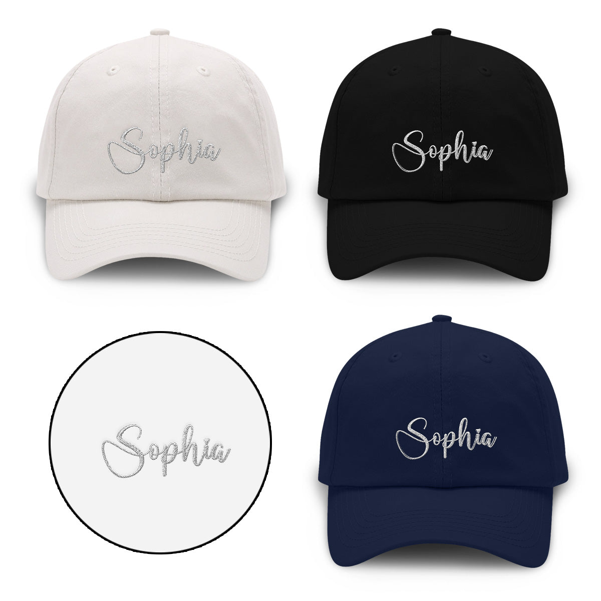 Custom Name - Personalized Step Mom Embroidered Classic Cap