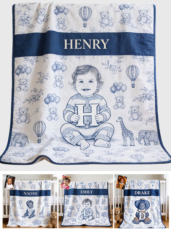 Custom Any Photo, Any Letter - Personalized Kid Blanket