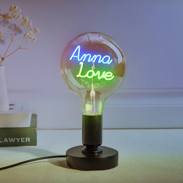 Any Name Light Bulbs - Personalized Any Name Light Bulbs Lamp