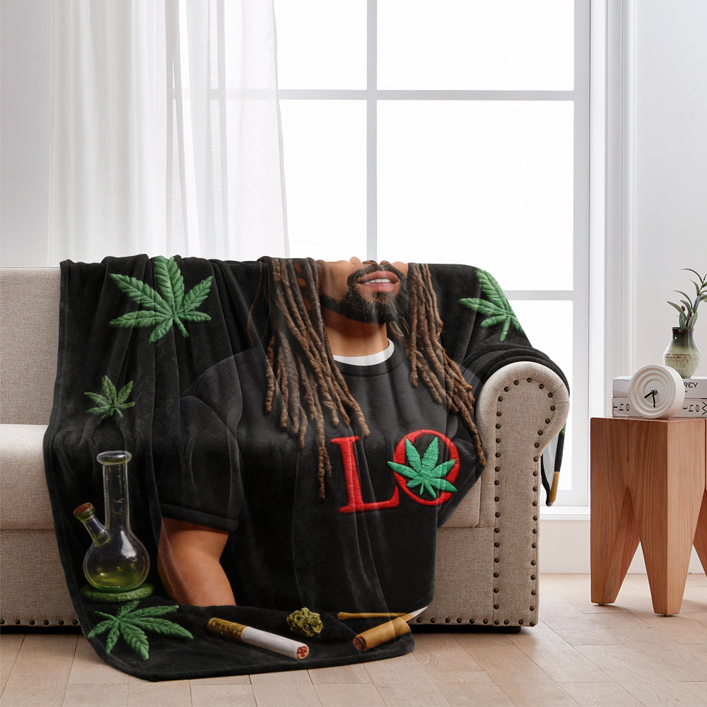 Dopest Dad - Personalized Weed Blanket