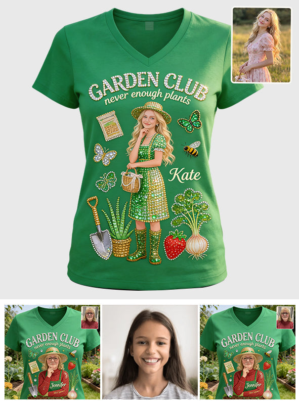 Garden Club - Personalized Gardening Fully Printed V-Neck T-Shirt