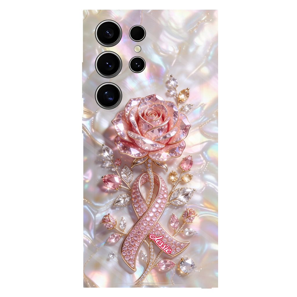 Faith Hope Love - Personalized Breast Cancer Awareness Full Print Phone Case