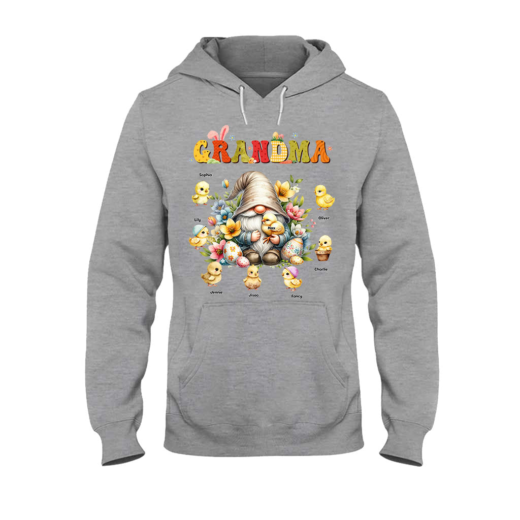Gift For Grandma Easter Gnome - Personalized Grandma T-shirt And Hoodie