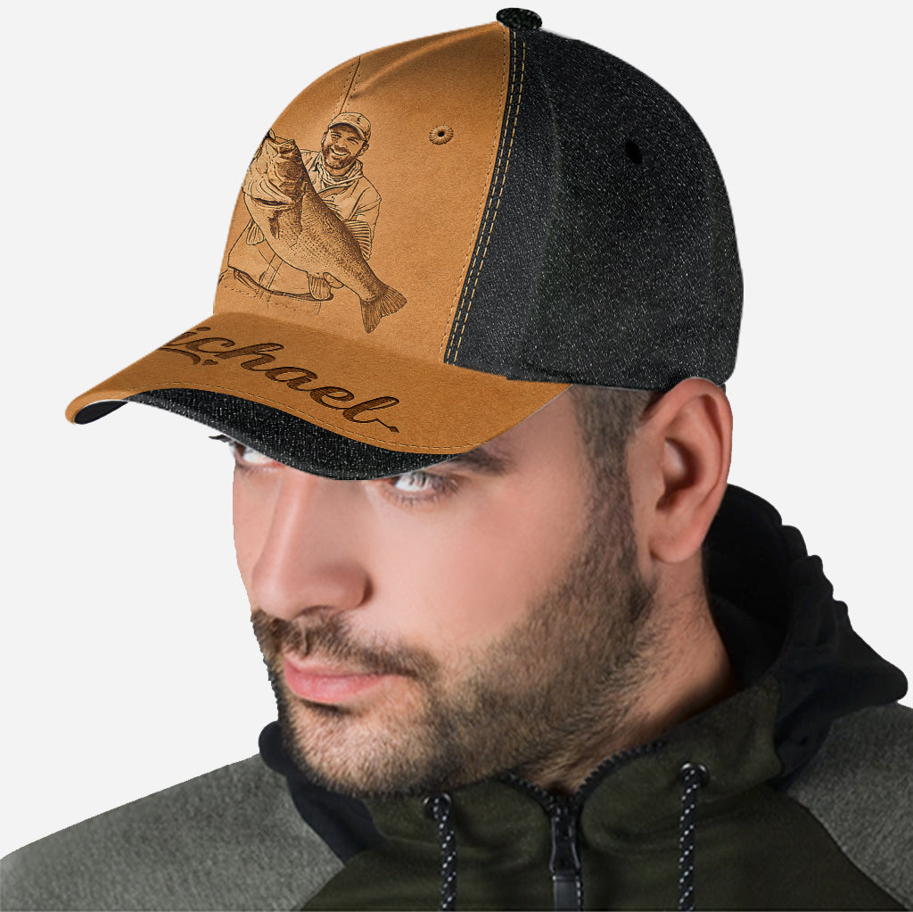Custom Fishing Hat For Dad/ Husband/ Son... - Personalized Fishing Classic Cap