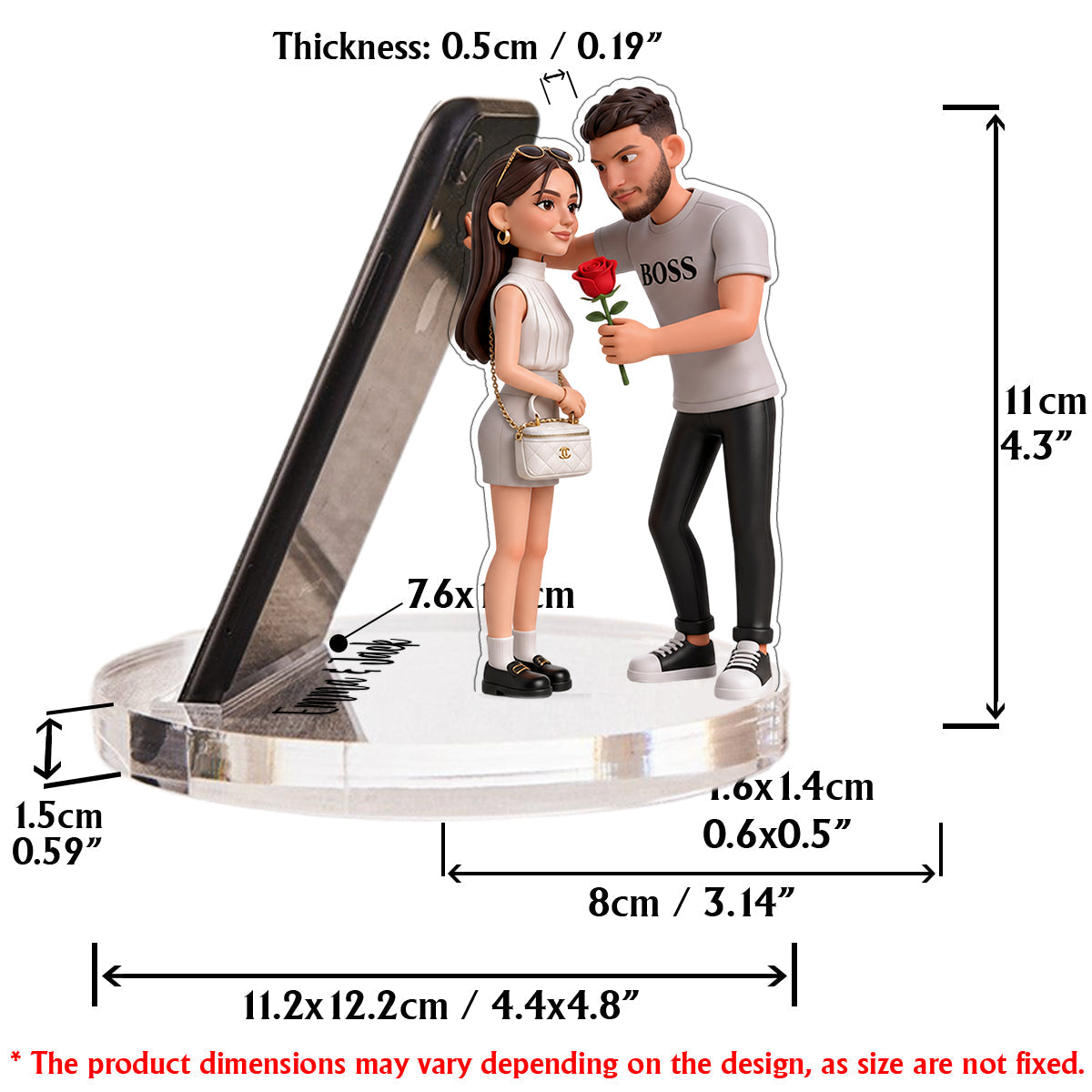 I Love You - Personalized Couple Phone/ Tablet Holder Stand