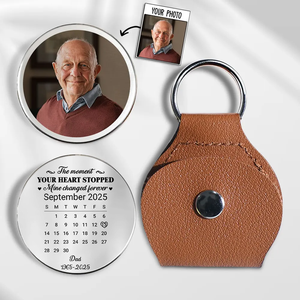 Memorial Leather Pocket Hug – Heartfelt Keepsake Gift in Memory of Loved Ones