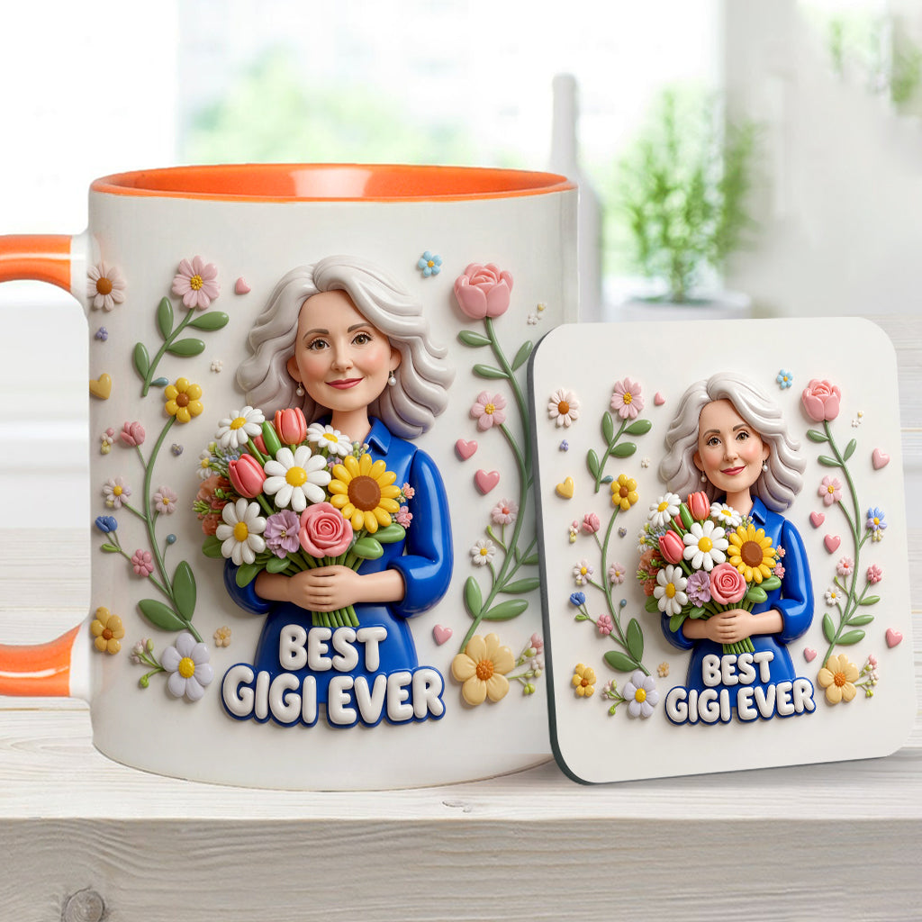 Custom Any Photo - Personalized Mother Accent Mug & Coaster