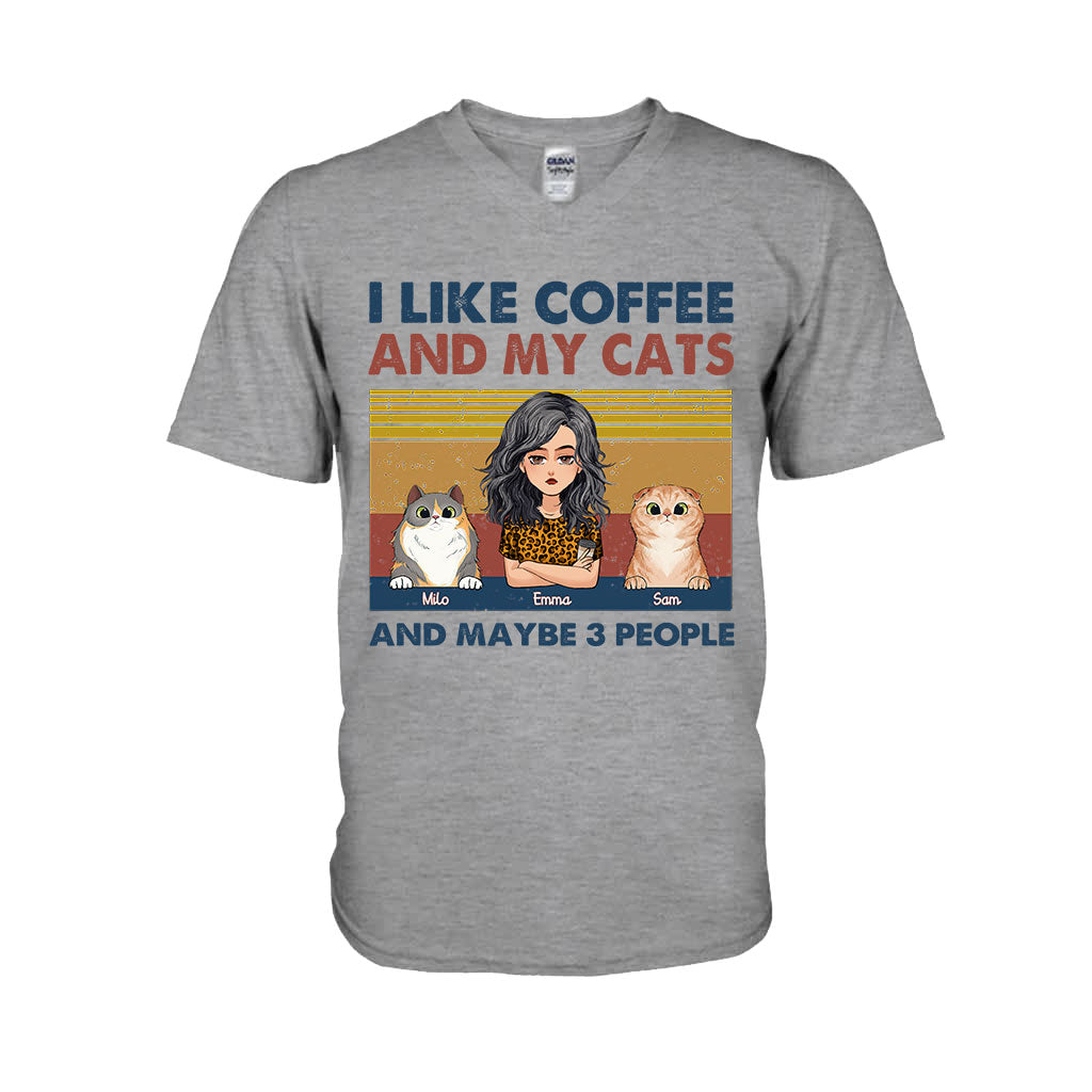 I Like Coffee And My Dog - Dog gift for cat lover - Personalized T-shirt And Hoodie