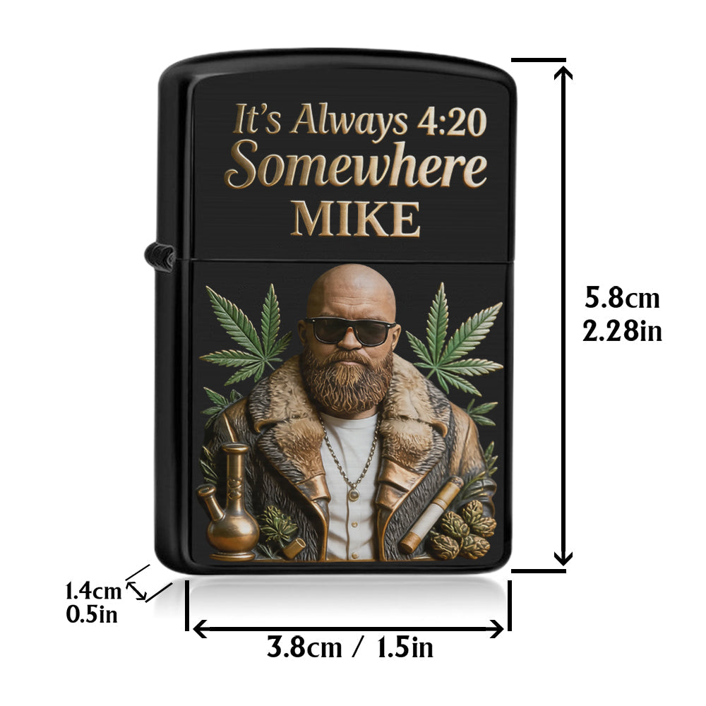 Cannabis Enthusiast, Custom From Any Photo - Personalized Weed Lighter