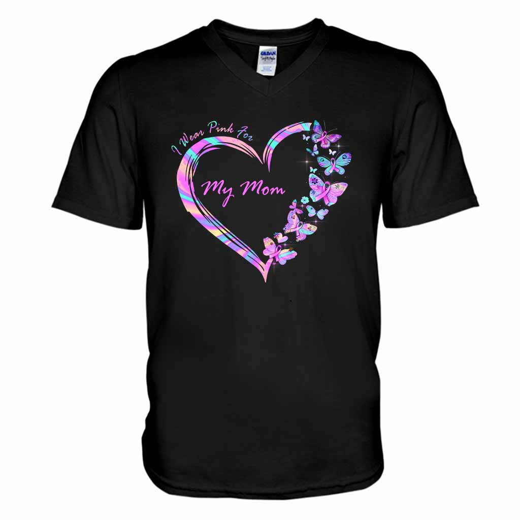 I Wear Pink - Breast Cancer Awareness Personalized T-shirt And Hoodie