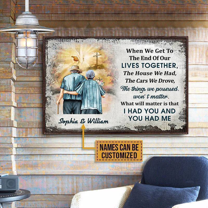 Personalized Christian Old Couple When We Get Custom Poster