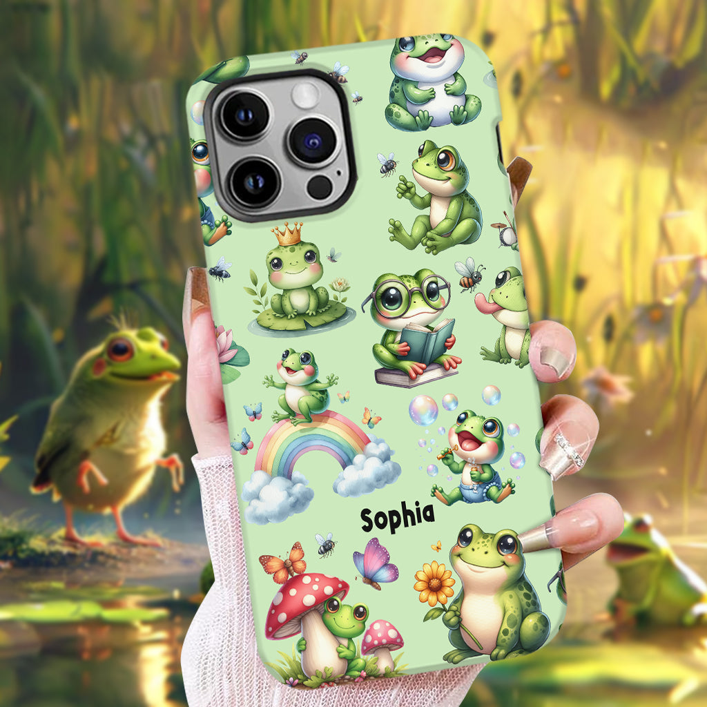 Just A Girl Who Loves Frogs - Personalized Frog Full Print Phone Case
