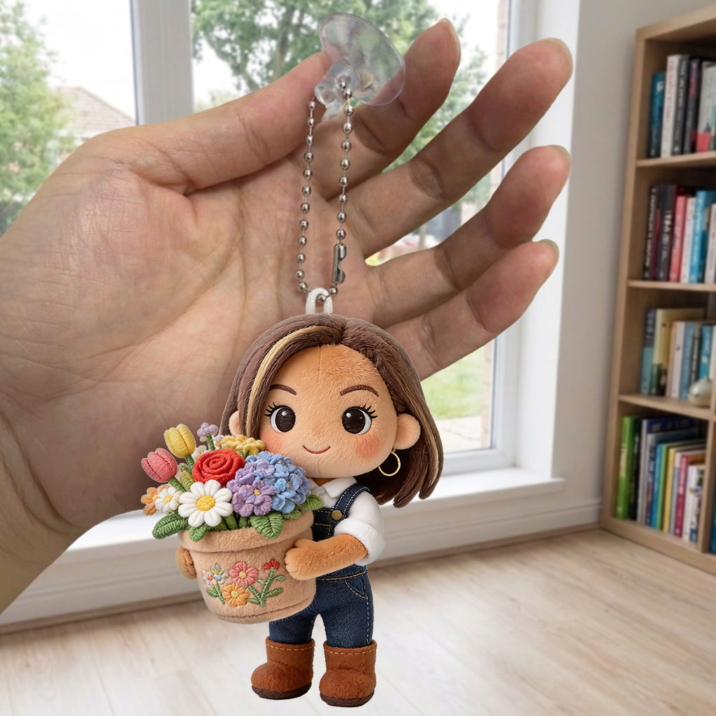 Gardener Of The Year - Personalized Gardening Plush Keychain