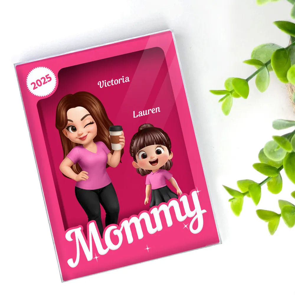 Rectangle Acrylic Block Plaque for Grandma, Custom Cartoon Design, Smooth Texture, Clear and Heartwarming Gift