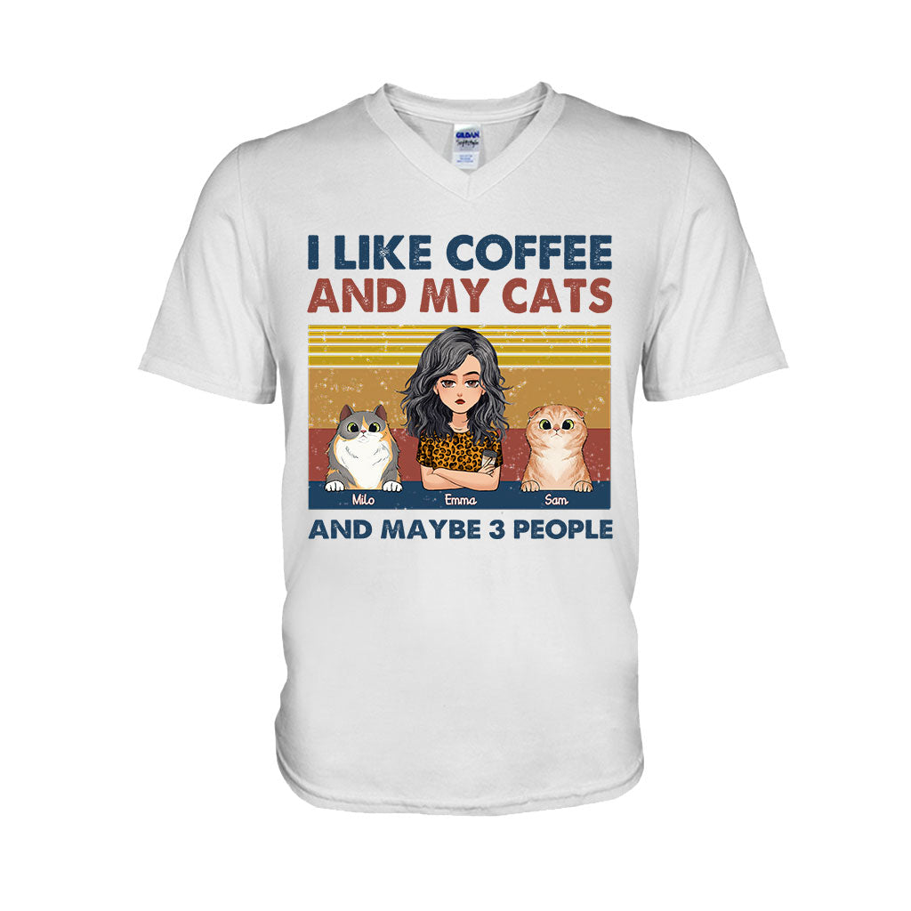 I Like Coffee And My Dog - Dog gift for cat lover - Personalized T-shirt And Hoodie