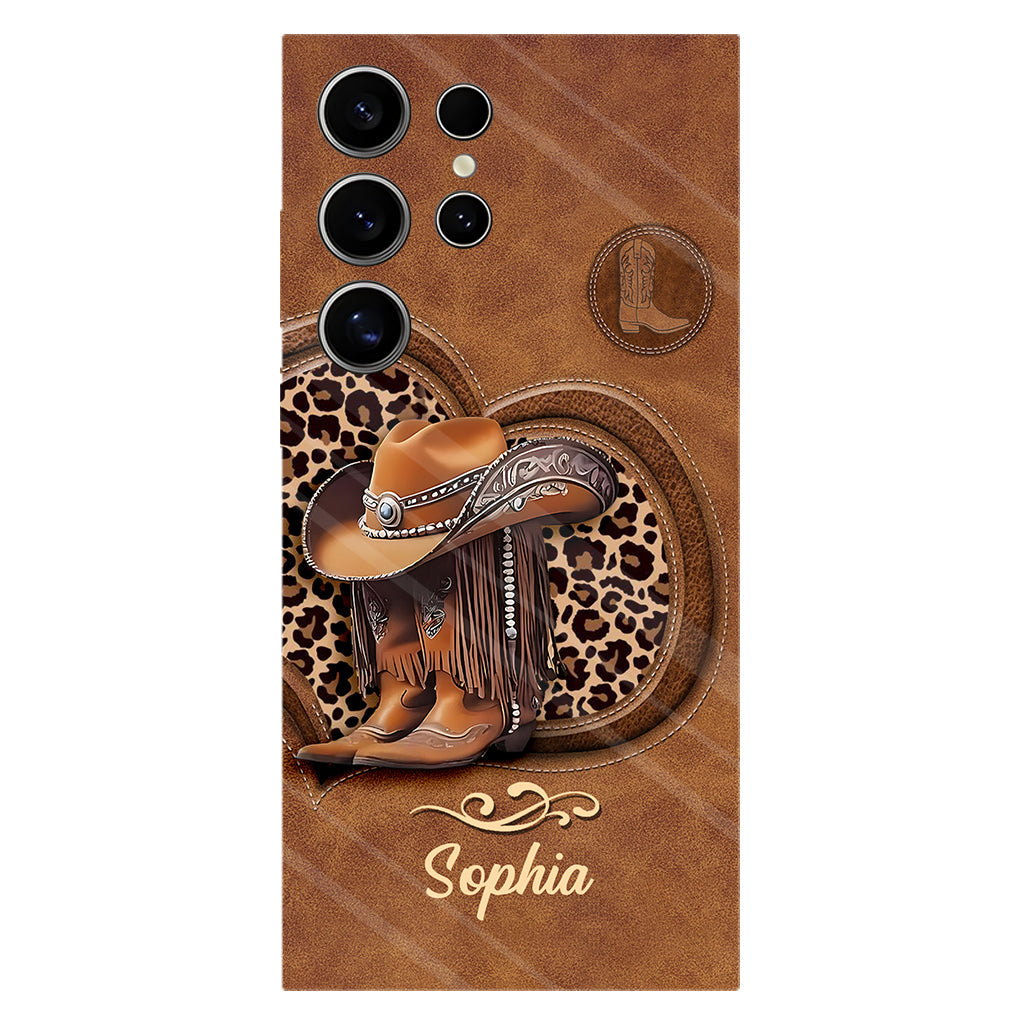 Cowgirl Boots - Personalized Cowgirl Full Print Phone Case