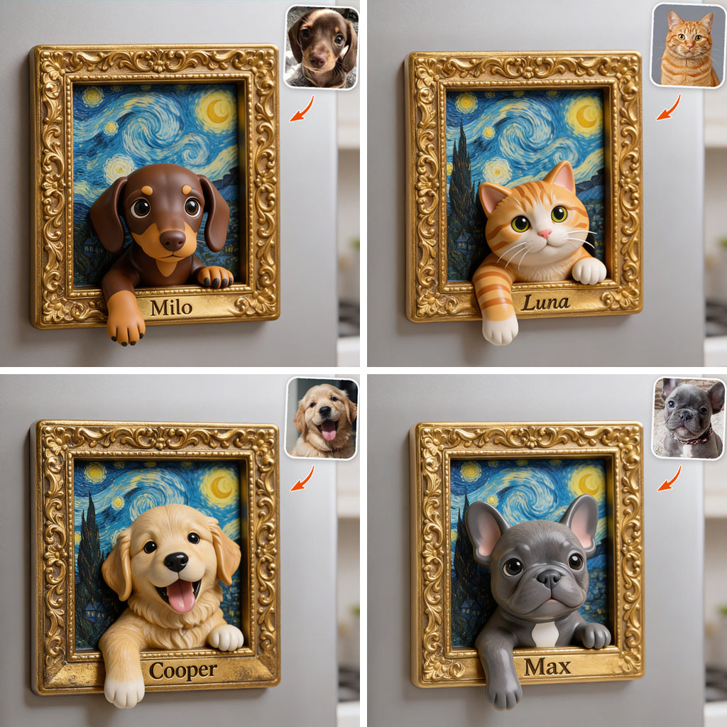 Custom Any Photo - Personalized Dog Magnet