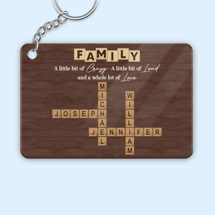 Personalized Family Name Crossword Poster - A Heartfelt Gift for Any Occasion