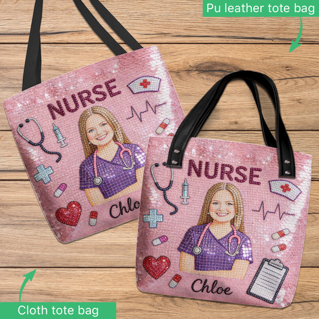 Beautiful Nurse - Personalized Nurse Tote Bag