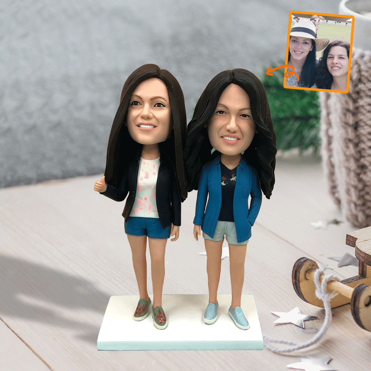 Custom Figure - Personalized Bestie Bobblehead