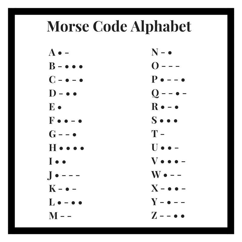 Morse Code Necklace – Exclusive Gift for Couples, Perfect for Expressing Love on Valentine's Day