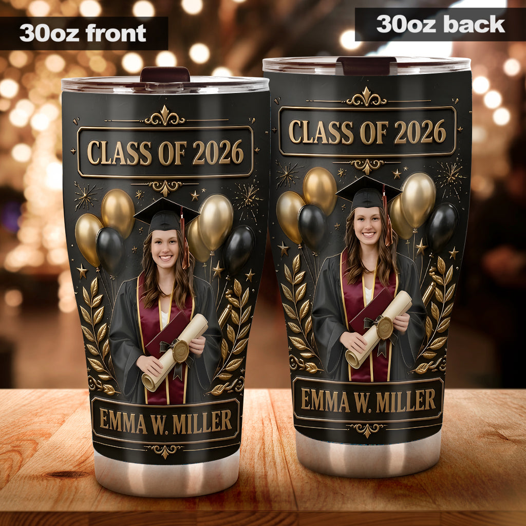 Any Photo Graduation Gift - Personalized Graduation Tumbler