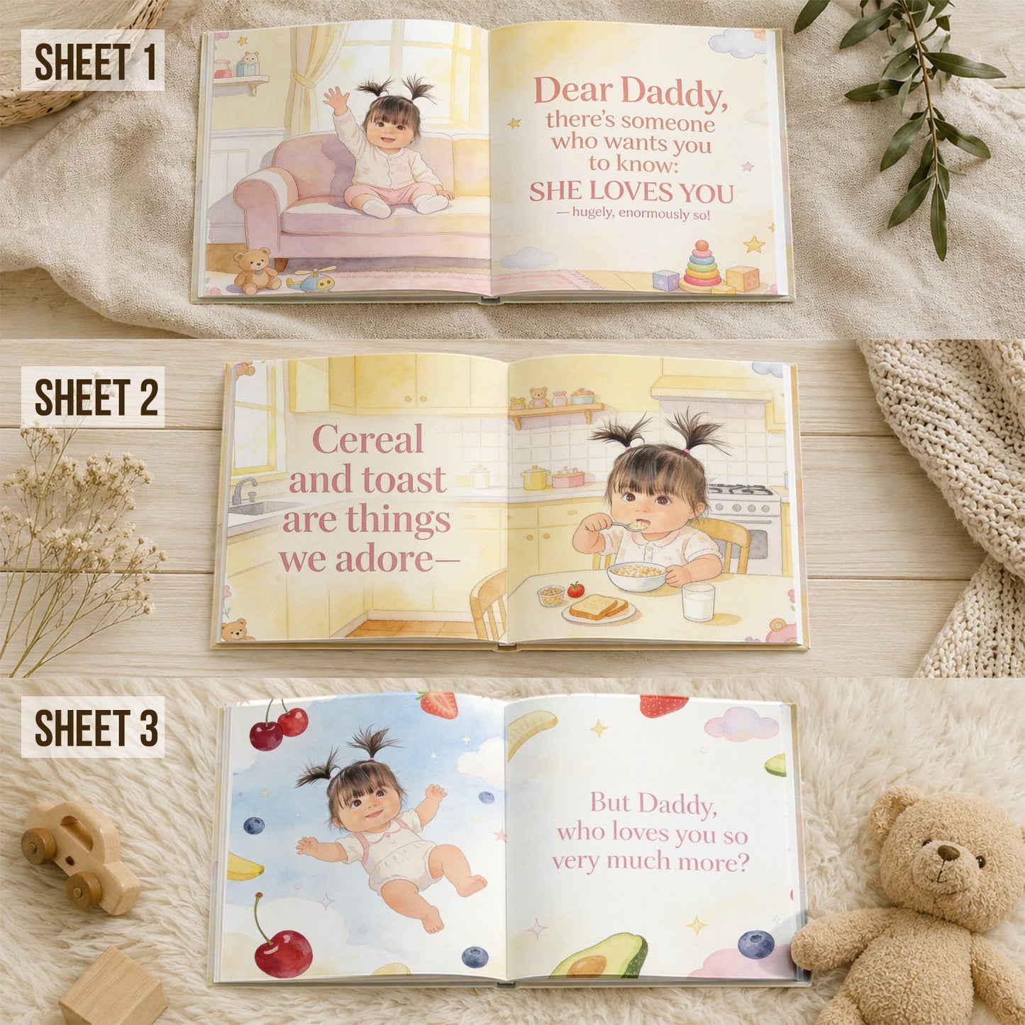 Little Love For Daddy - Personalized Kid Storybook