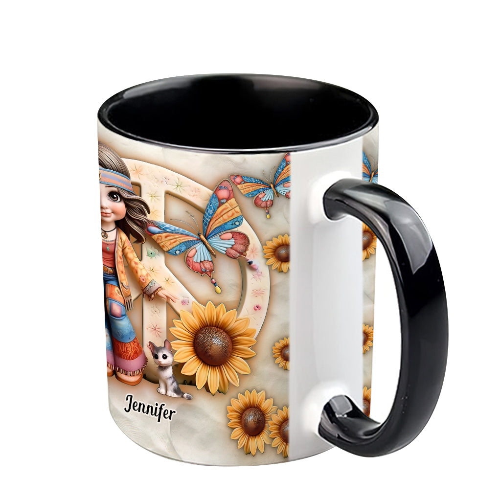 Hippie Soul - Personalized Hippie Accent Mug