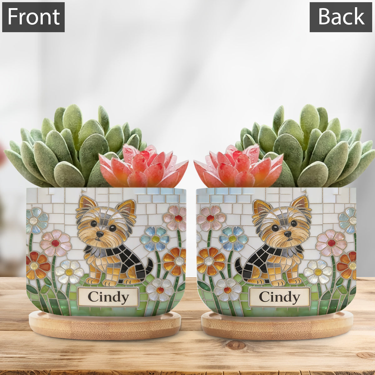Custom Any Photo - Personalized Dog Ceramic Plant Pot