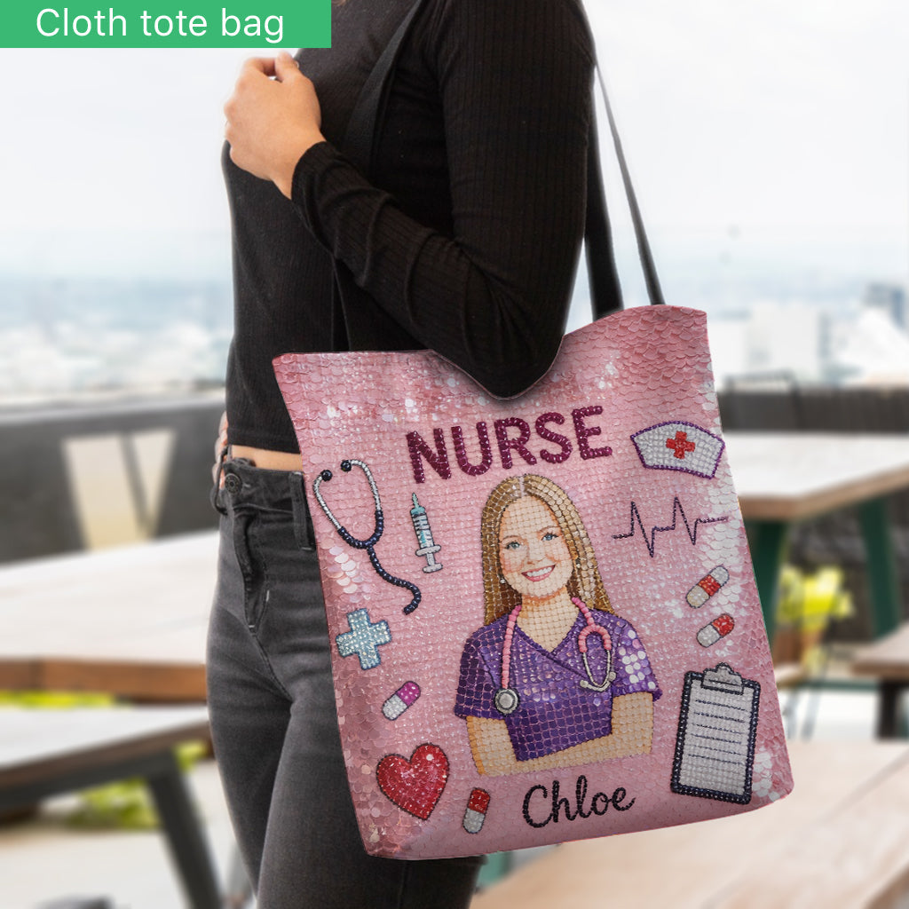 Beautiful Nurse - Personalized Nurse Tote Bag