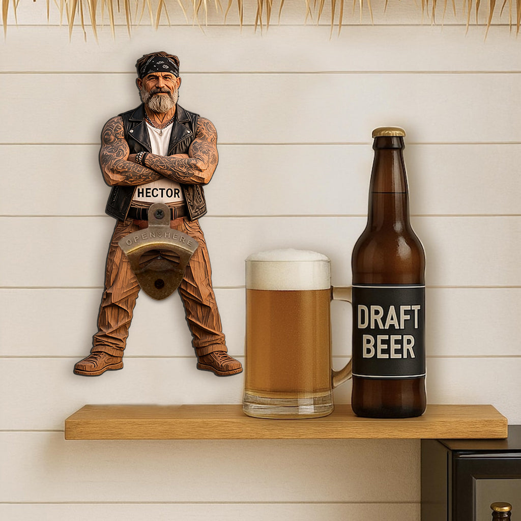 Any Photo Open Here - Personalized Beer Wall Bottle Opener