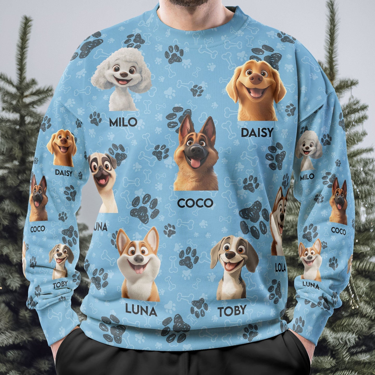 Personalized Dog Breed Sweatshirt - Custom Gift for Pet Lovers
