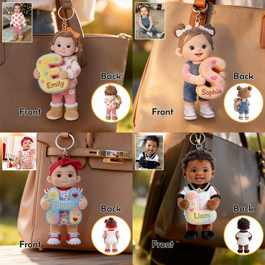Custom Any Photo - Personalized Kid Plush Keychain
