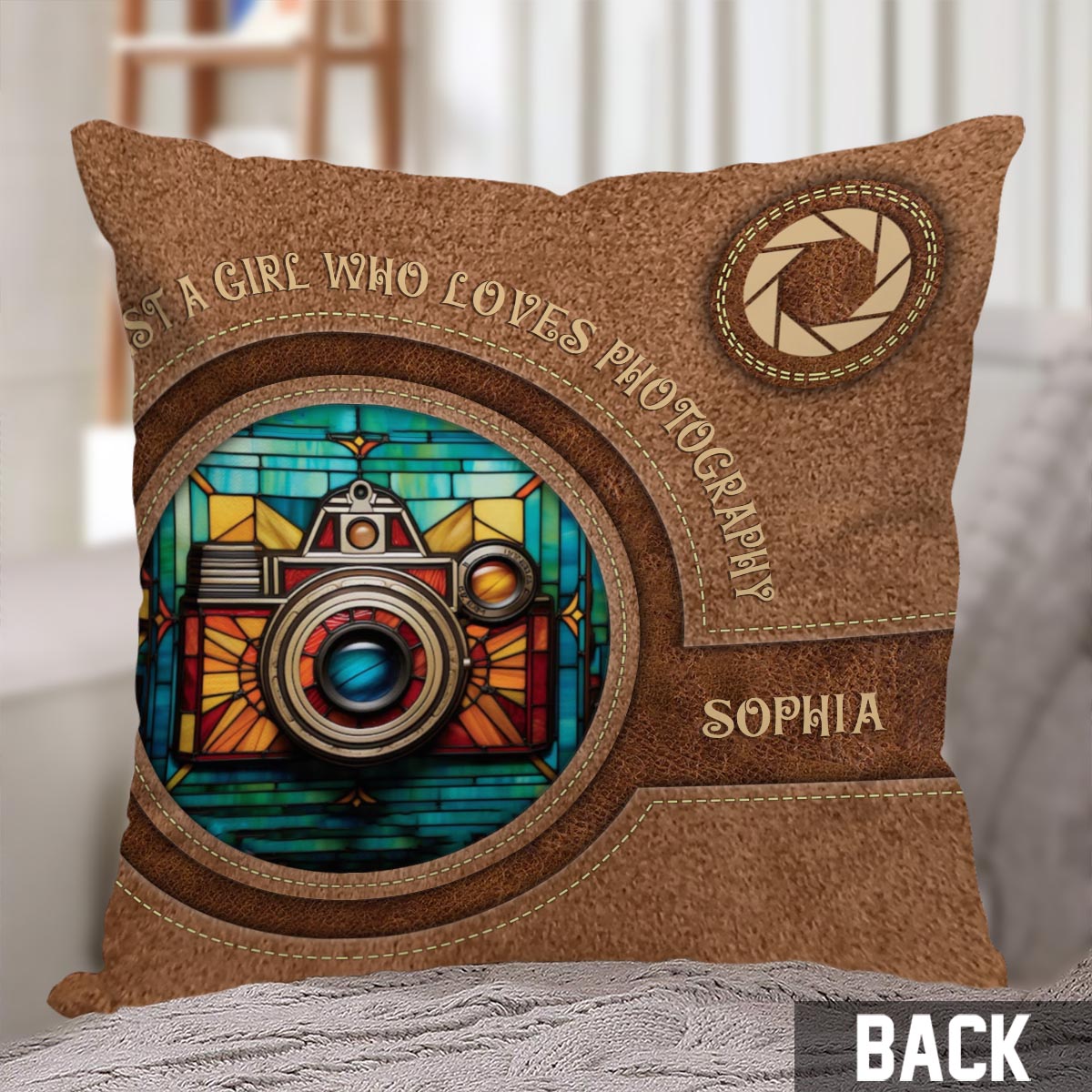 Just A Girl Who Loves Photography - Personalized Photography Throw Pillow