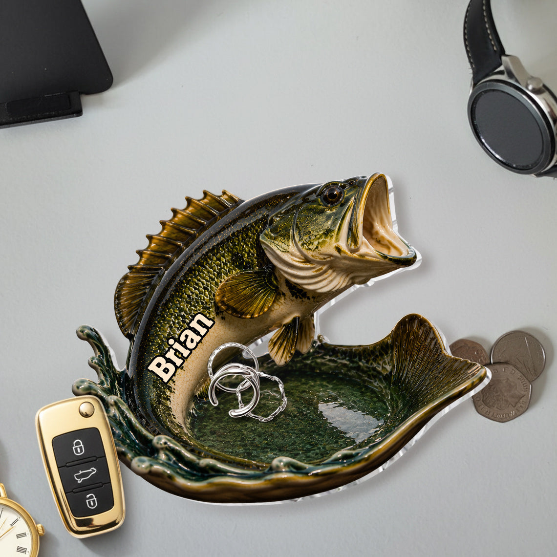 Fishing Bait Tray - Personalized Fishing Catch-All Tray
