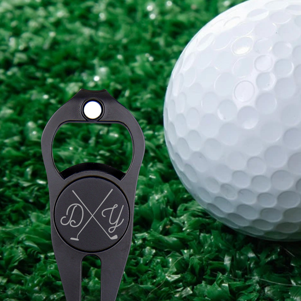 Golfing Partner For Life Bottle Opener - Golf gift for dad, him, boyfriend, husband, grandpa - Personalized Golf Fork Ball Marker