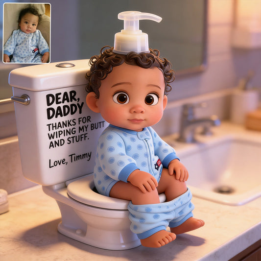 Cute And Funny Gift For Parents, Funny Father's Day Gift - Personalized Father Pump Dispenser