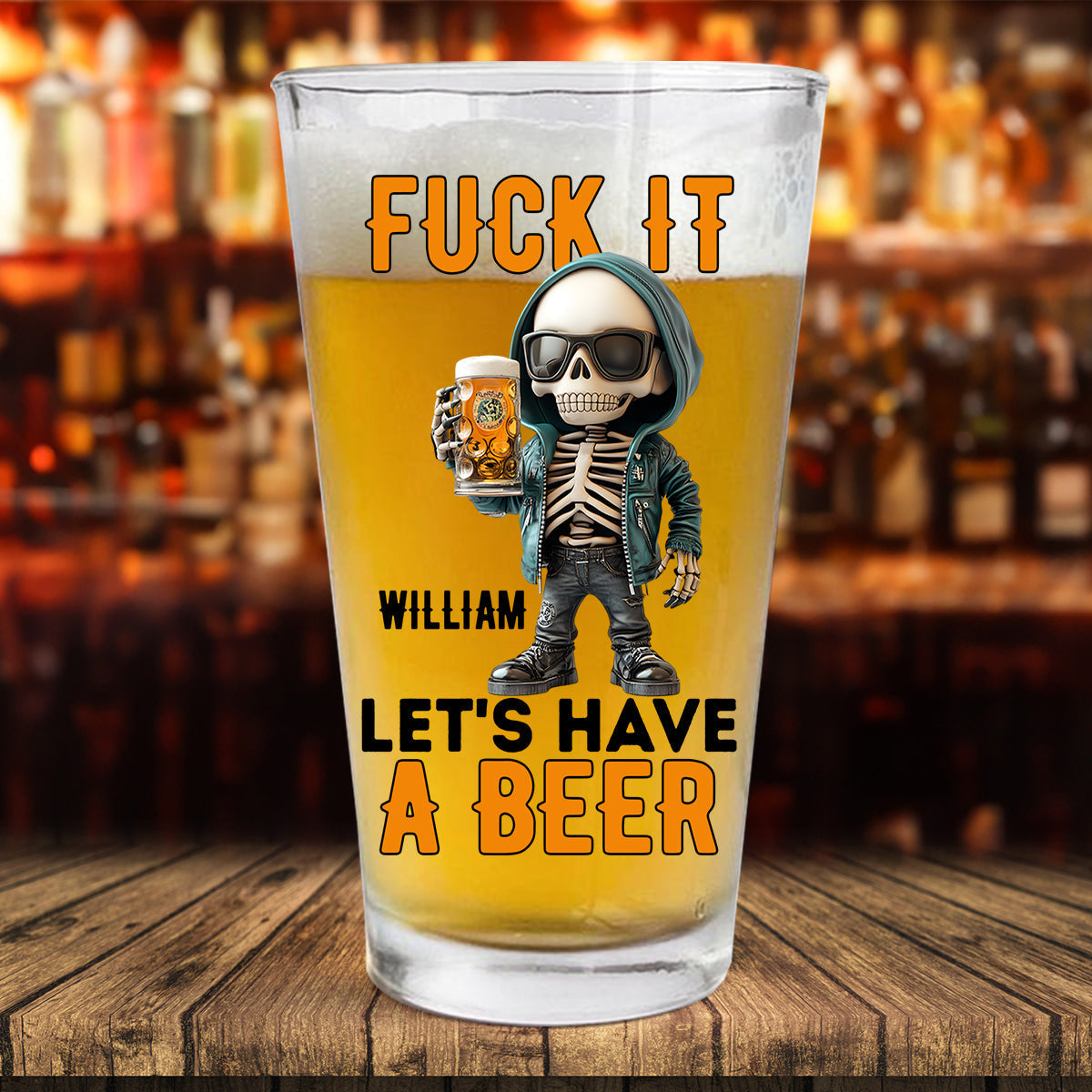 Let's Have A Beer - Personalized Beer Beer Glass