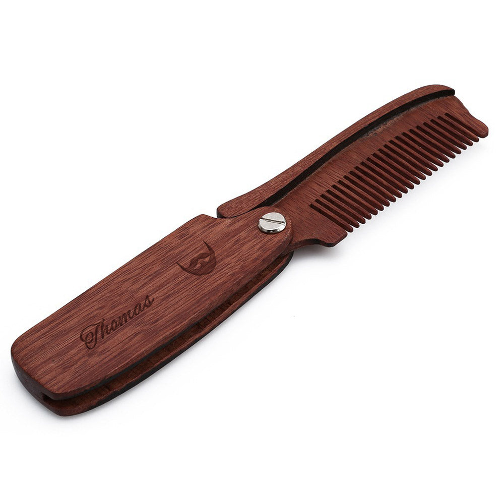 Wooden Beard Comb For Men - gift for uncle, dad - Personalized Beard Comb