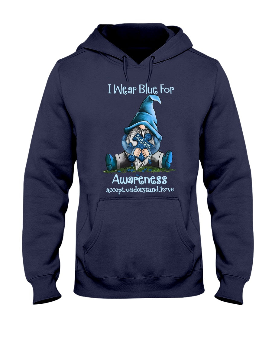 I Wear Blue For Autism Awareness - T-shirt and Hoodie 0520