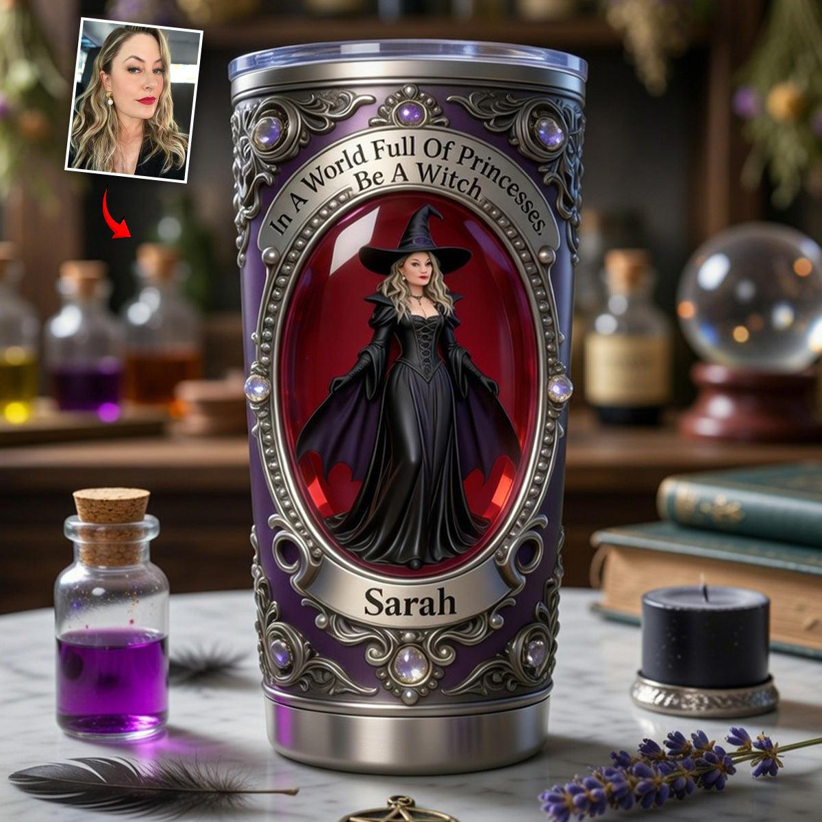 Be A Witch - Personalized Witch Tumbler