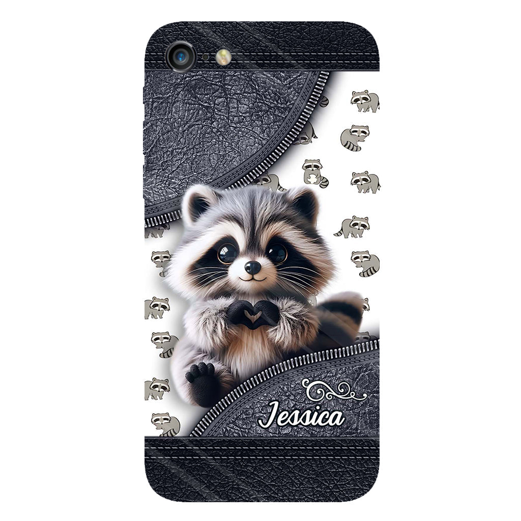 Adorable Raccoon - Personalized Raccoon Full Print Phone Case